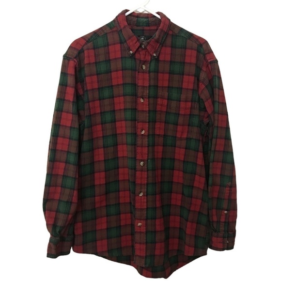 Redhead Button Down Plaid Flannel Long Sleeve Shirt - Picture 1 of 4